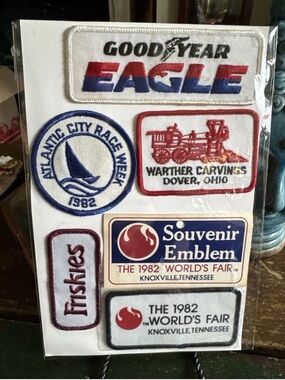 Vintage Embroidered Patches Lot of 5